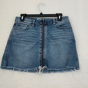 free people mini denim skirt size 26